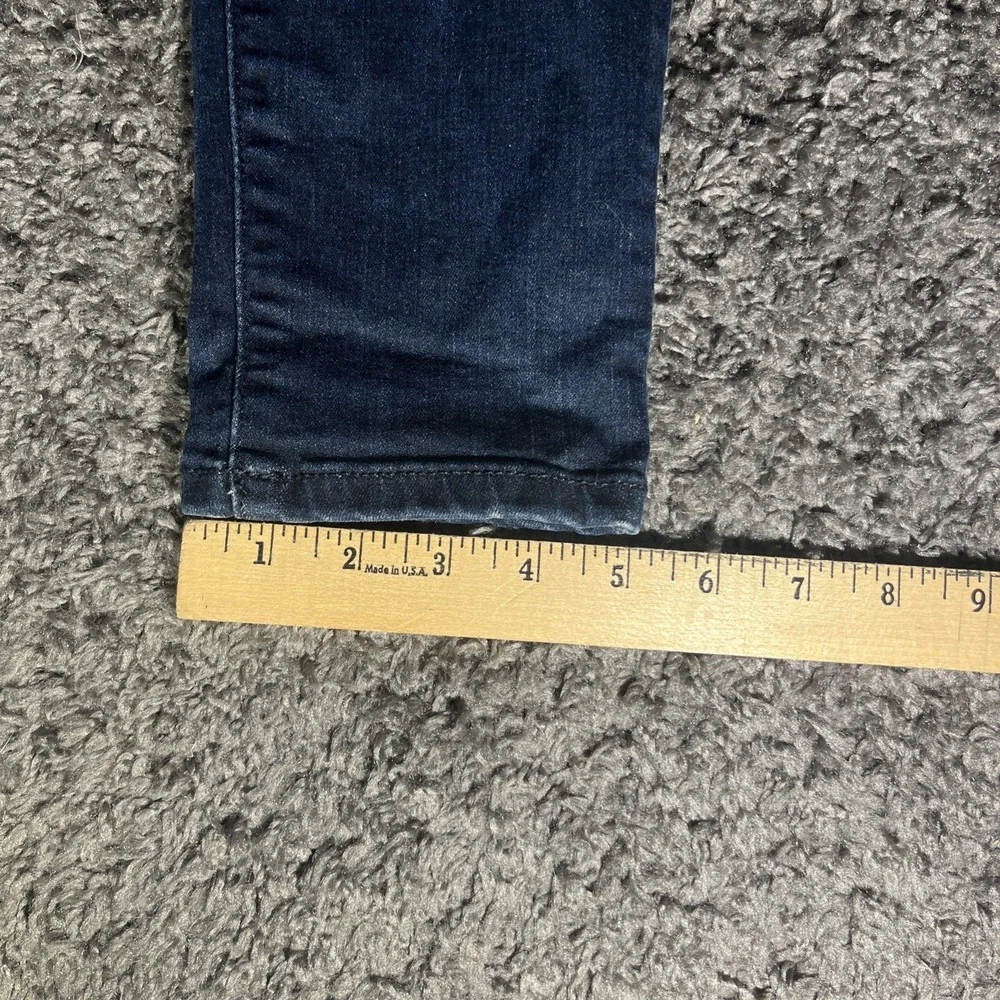 Lee Slim Fit Skinny Leg Mid Rise Sculpting Dark Blue Washed Jeans 4 Short - Picture 6 of 8